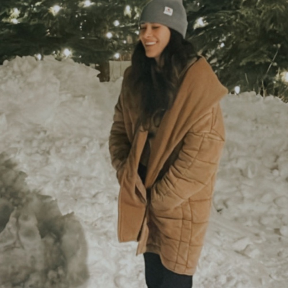 Forever21 long quilted coat